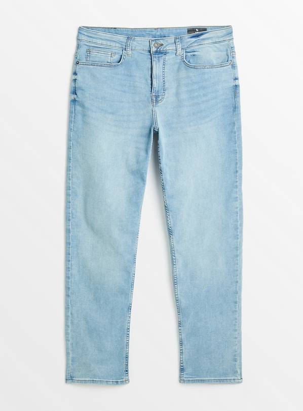 Ultimate Comfort Light Denim Straight Fit Jeans 40S